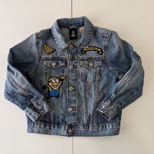 Despictable Me Minions Denim Jacket Kids Size 6-7